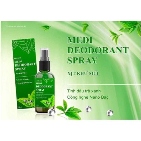 (Sỉ Spa) xịt khử mùi MEDI DEODORANT SPRAY