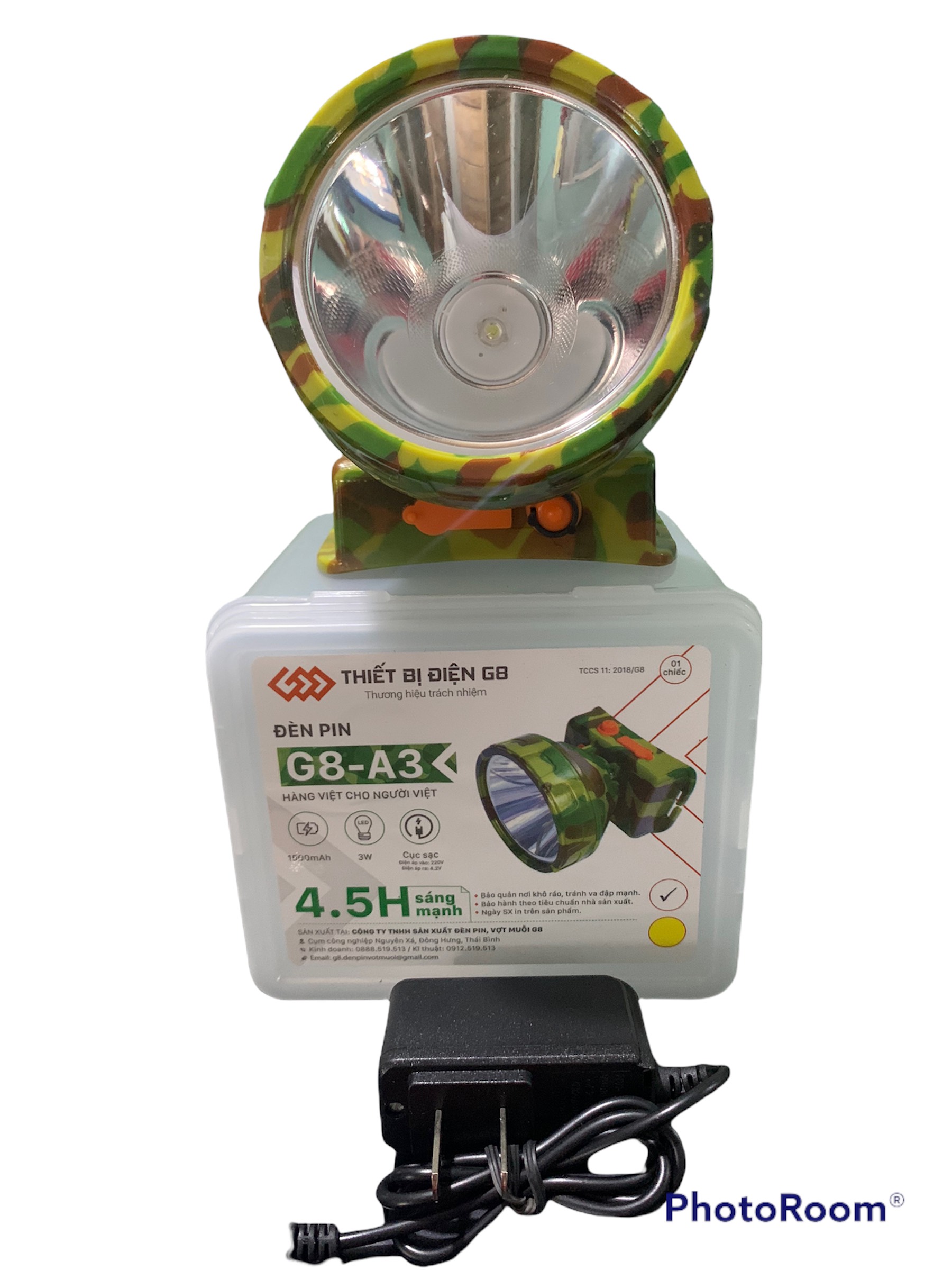 Đèn Pin Đội Đầu Siêu Sáng G8-A3  chóa LỚN