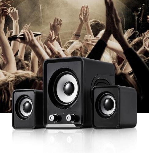 Loa nghe nhạc cắm dây FT202 / Q7 loa máy tính loa bộ vi tính loa mini bộ 3 loa cho điện thoại, máy tính, Laptop  - Âm thanh sống động - BH 1 đổi 1