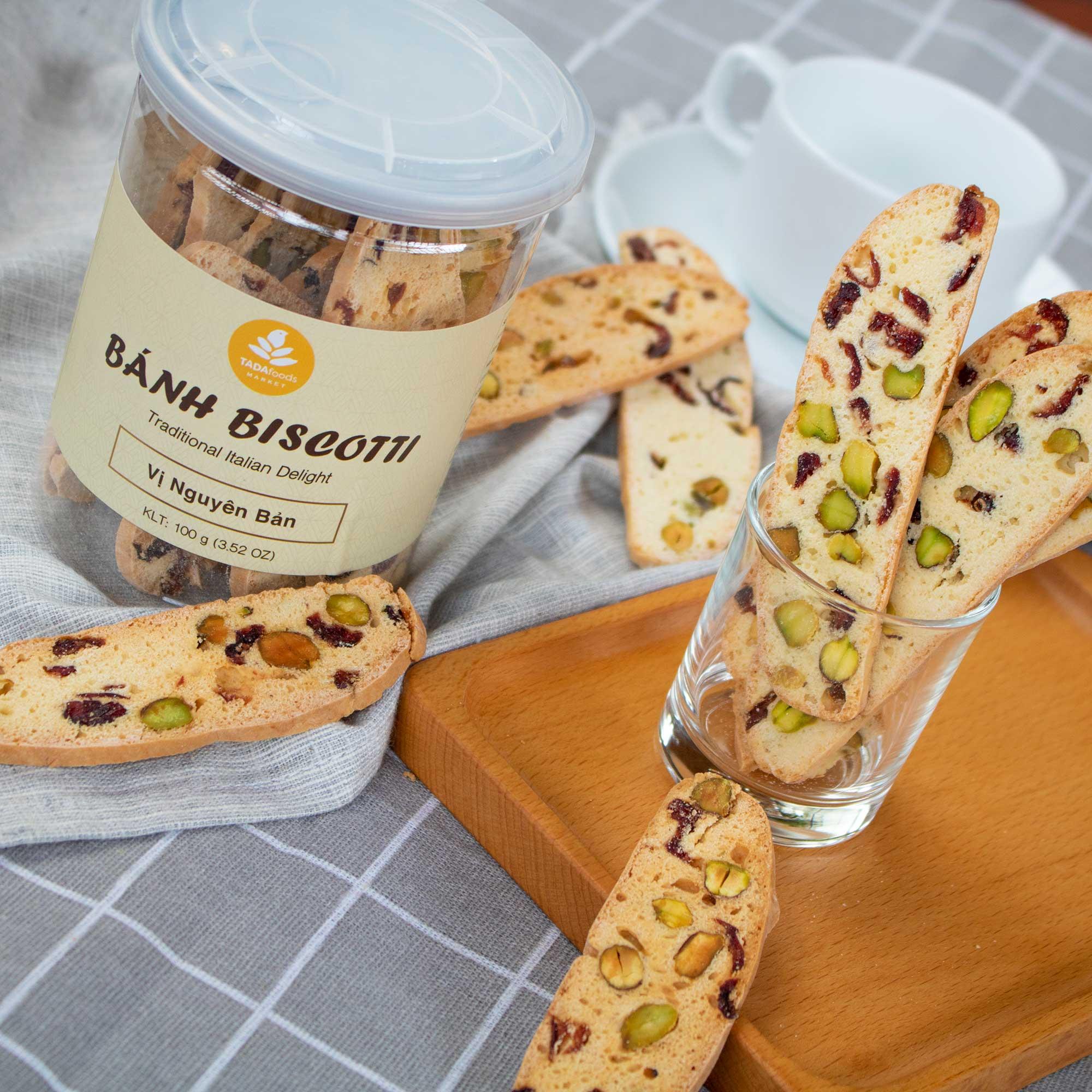 Bánh Quy Biscotti Vị Nguyên Bản (Hộp 100g)