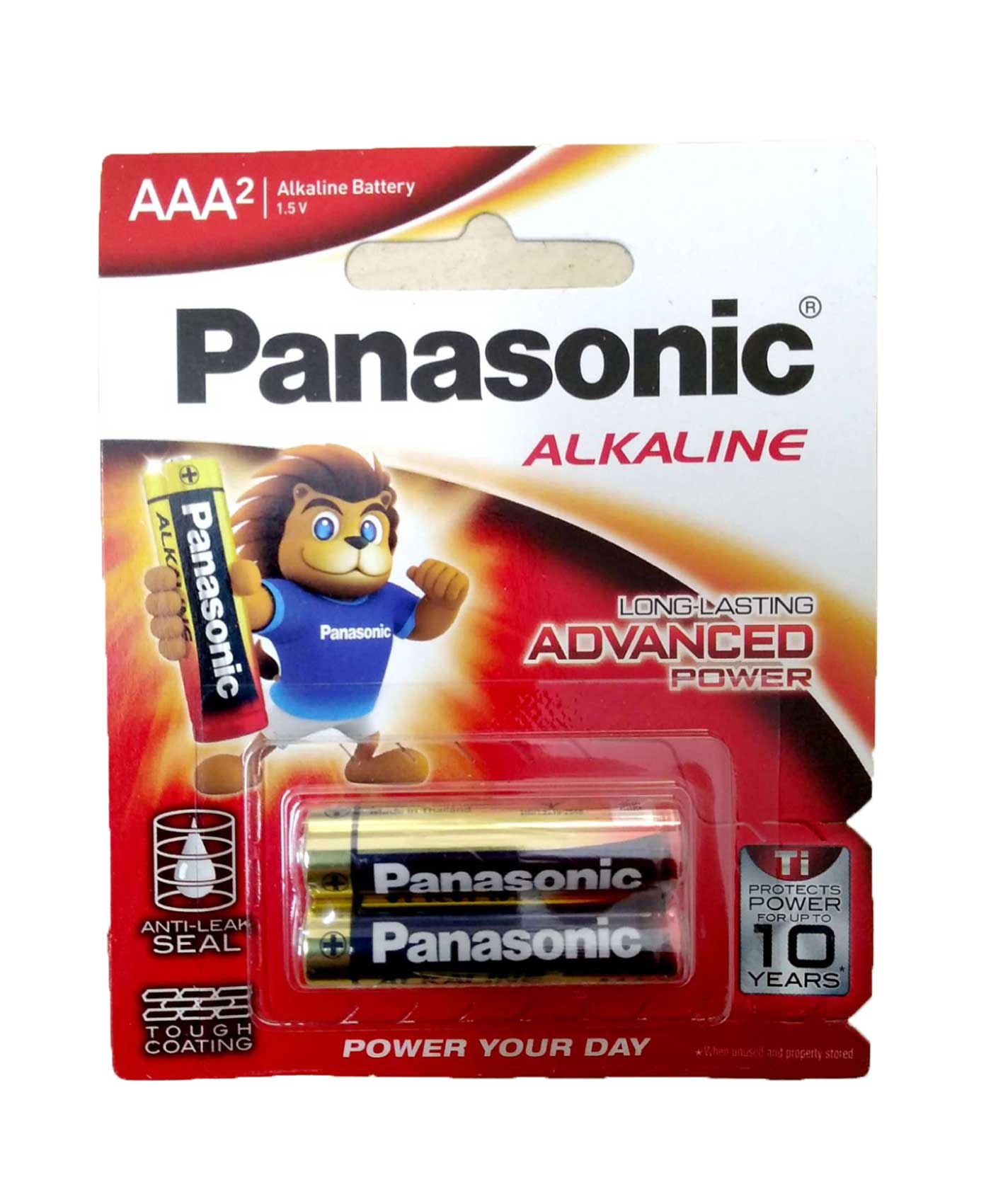 Pin panasonic lr03t/2b; pin aaa 1.5v alkaline panasonic lr03t/2b made in thailand