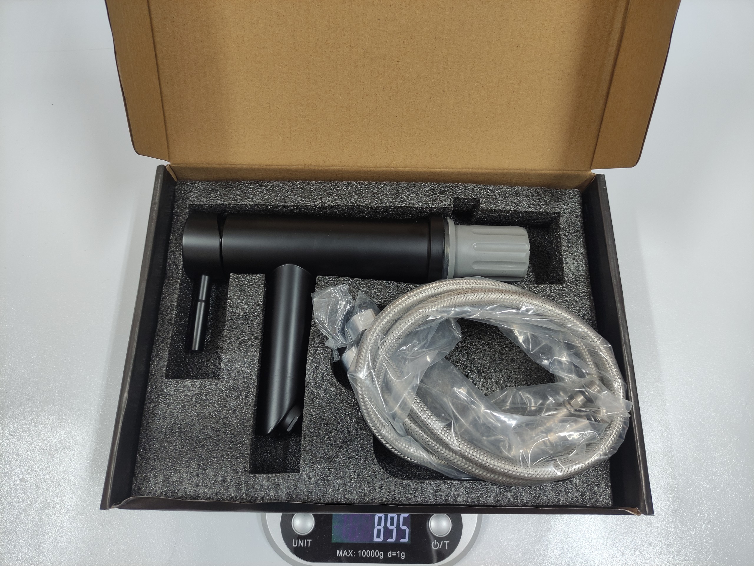 Vòi lavabo nóng lạnh Aqua Black tròn