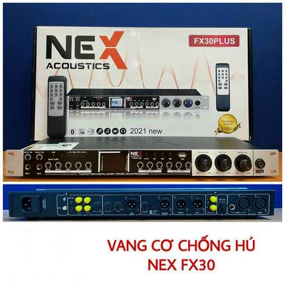 Vang Cơ Nex Fx30 Plus, thiết bị xử lý âm thanh thế hệ mới , Kết Nối Bluetooth, Chống Hú. Âm Thanh Tiêu Chuẩn, Cổng Quang, Optical, Cổng RCA