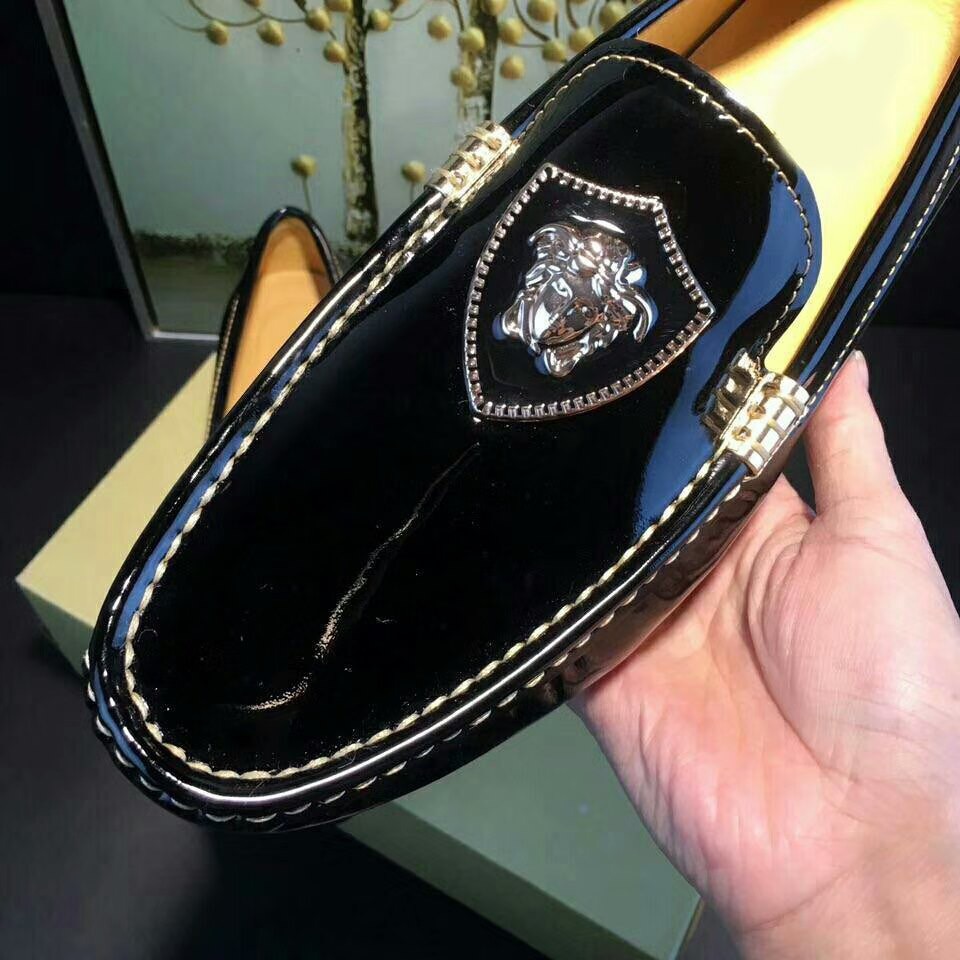 Giày lười da bóng