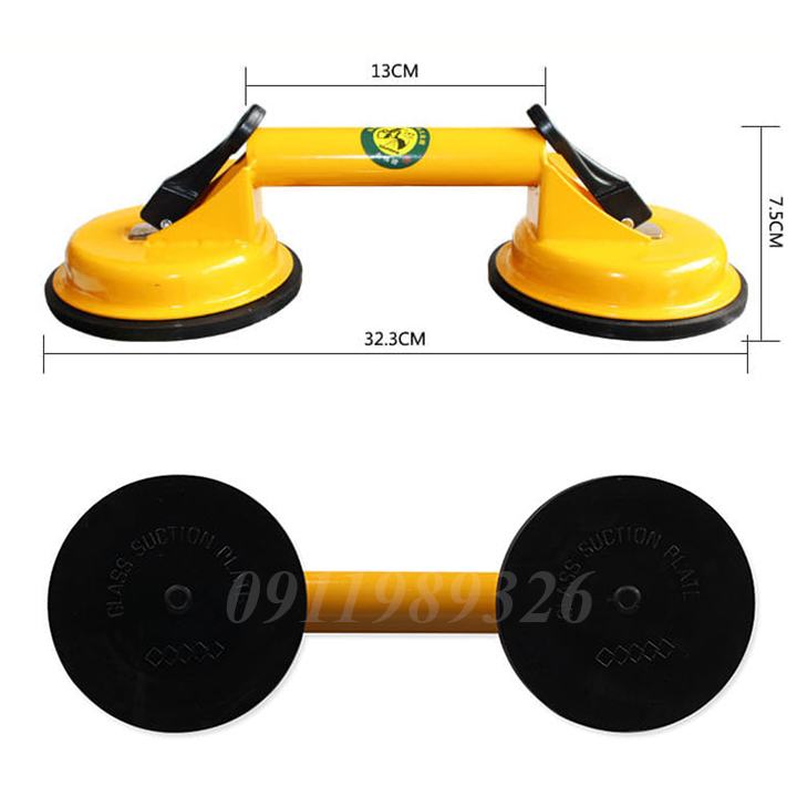 Hít kính 2 chạc bằng thép
