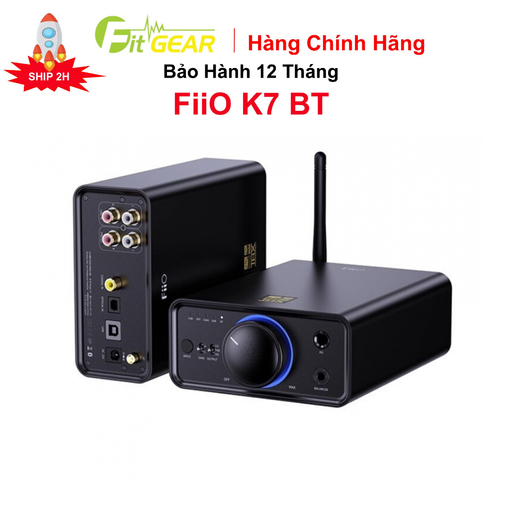 Dac/amp fiio k7 bt chính hãng - bảo hành 12 tháng