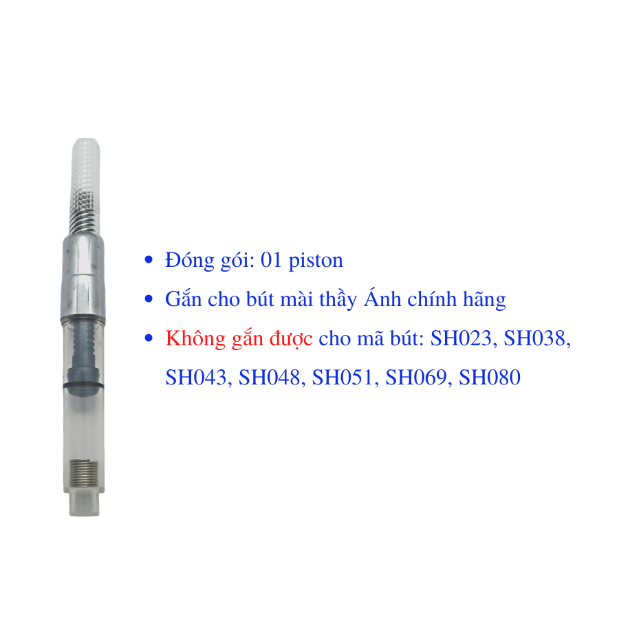 Piston Ink Pump for Master Anh's Sharpening Pen Fountain Pen Ink Pump (01 Piece)