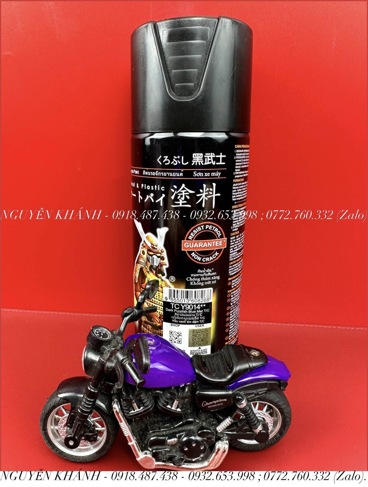 TC-Y9014 xịt samurai màu tím đậm