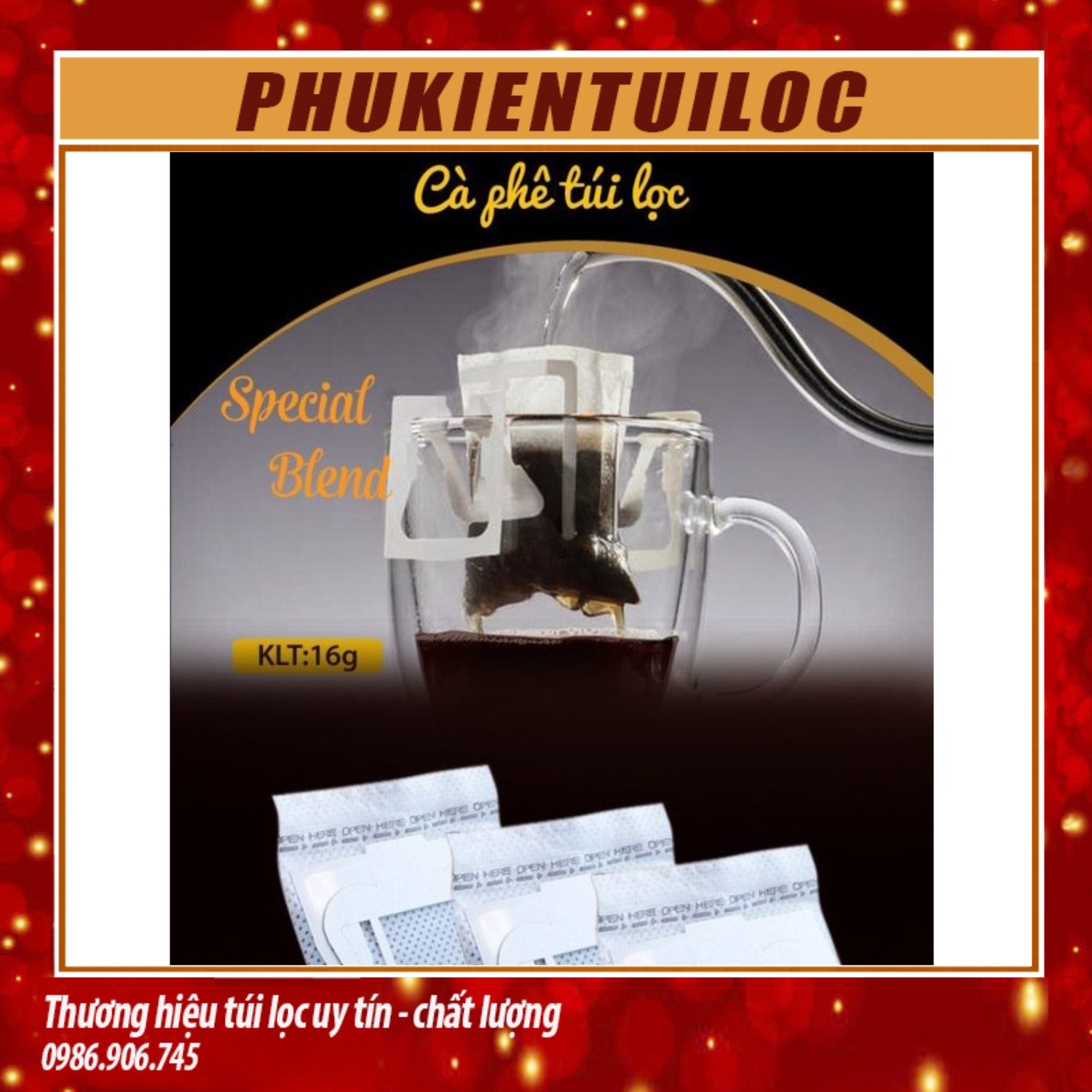 Set 50c Phin giấy pha cà phê / túi lọc cà phê / phin pha cà phê đi du lịch - Phukientuiloc.com