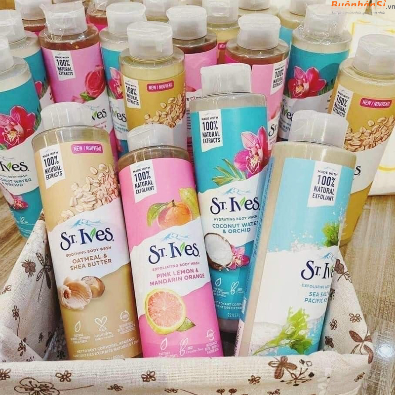 Sữa tắm dưỡng da St.ives 650ml hàng Mỹ