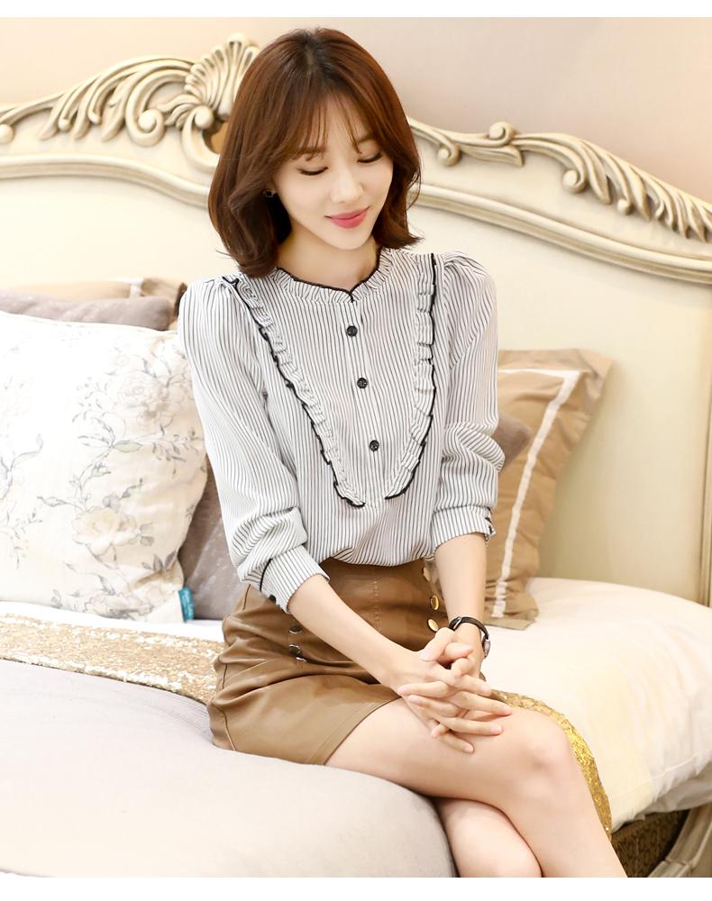 Áo Kiểu Cổ Bèo N-SM0KN6 (trắng)