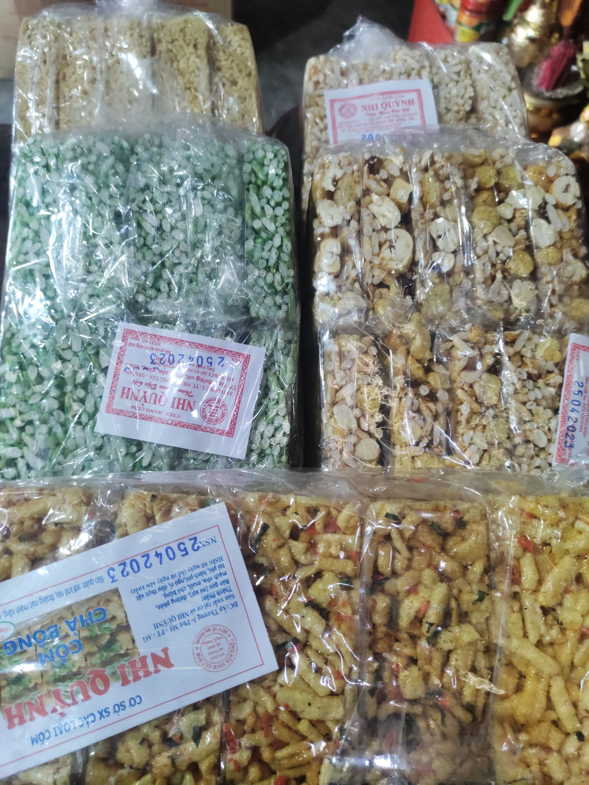COMBO 5 Bịch,5 Vị Cốm Miền Tây.Shap Bánh Hoàng Yến