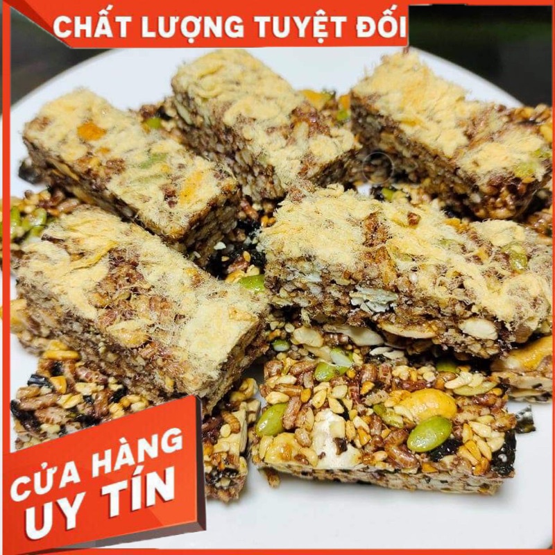 500g thanh gạo lức chà bông, rong biển