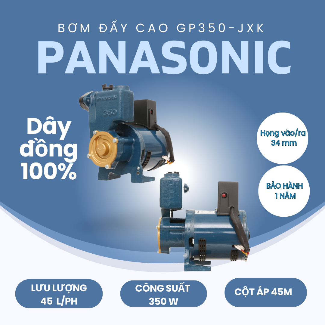 Máy bơm đẩy cao Panasonic GP-350JA 350W