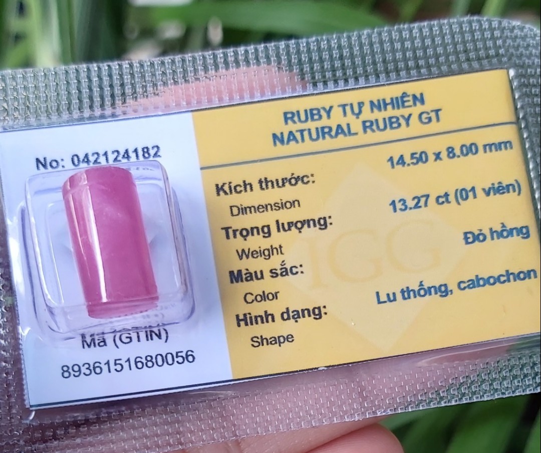 [HCM]Lu thống Ruby - Hanh thông vạn sự (sản phẩm đã được kiểm định) - xưởng buôn đá phong thủy Huỳnh Đào
