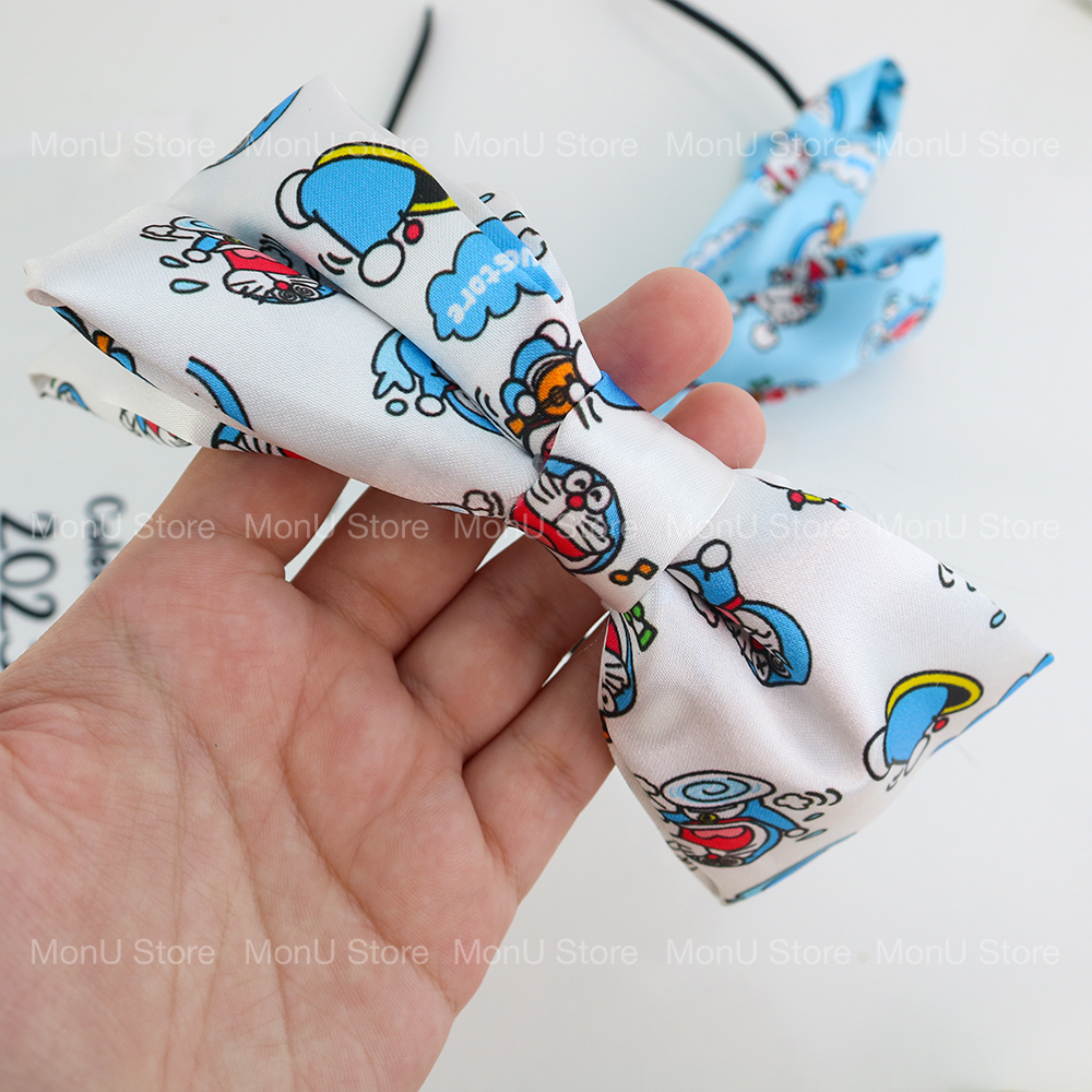 Cài tóc nơ vải lụa DORAEMON DOREMON dễ thương cute MON0214