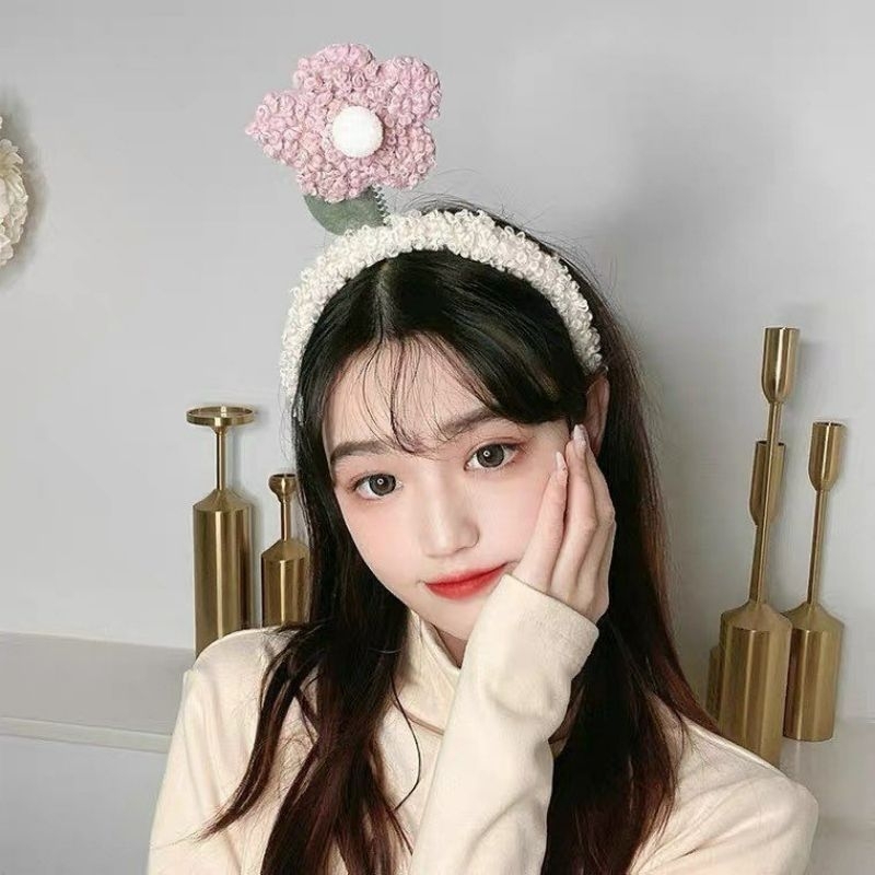 BỜM, CÀI TÓC LÒ XO ĐU ĐƯA GẮN BÔNG HOA