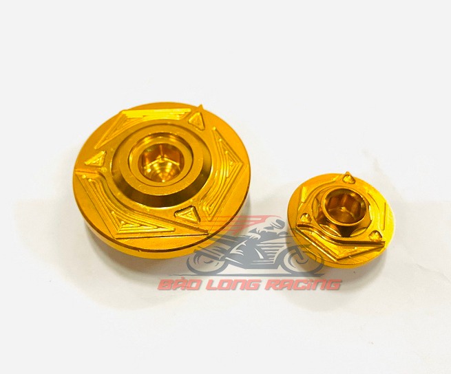 Ốc Mâm Lửa 3 đao Xoáy kiểu GR5 gắn xe máy Wave,Dream,Winner,Sonic......màu Vàng