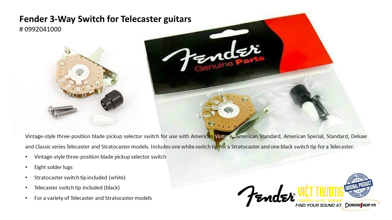công tắc chọn pickup đàn guitar pickup selector switch Fender