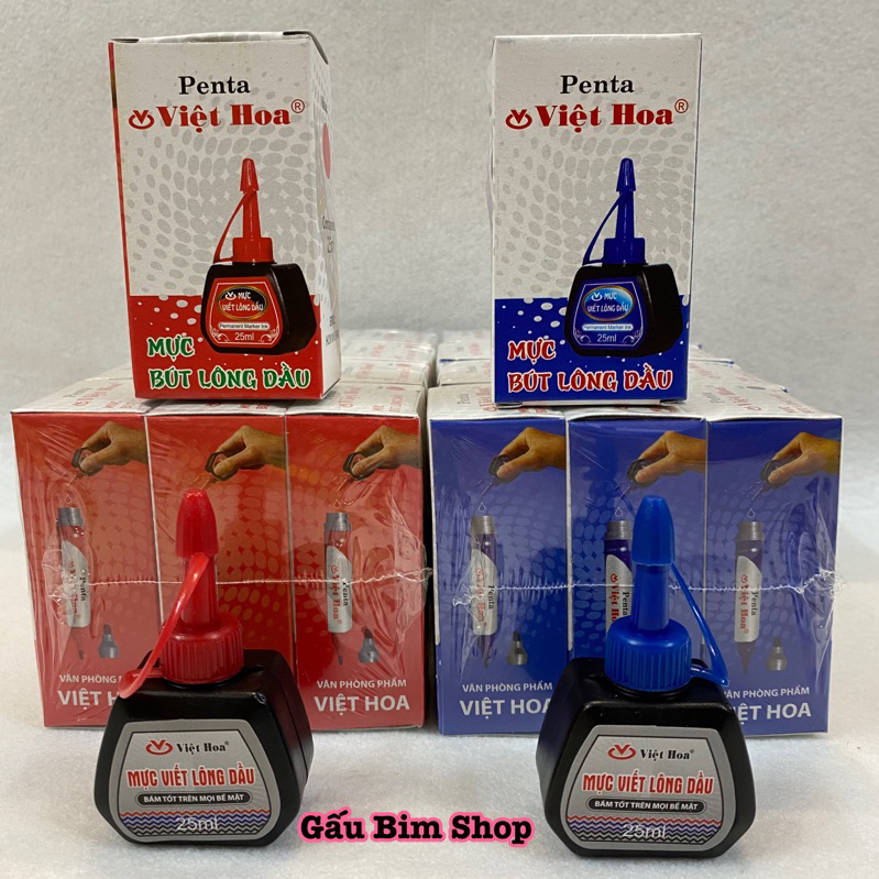 Lọ Mực Dạ Dầu Penta - (Bút Lông Dầu / Bút Dạ Dầu) Việt Hoa 25ml