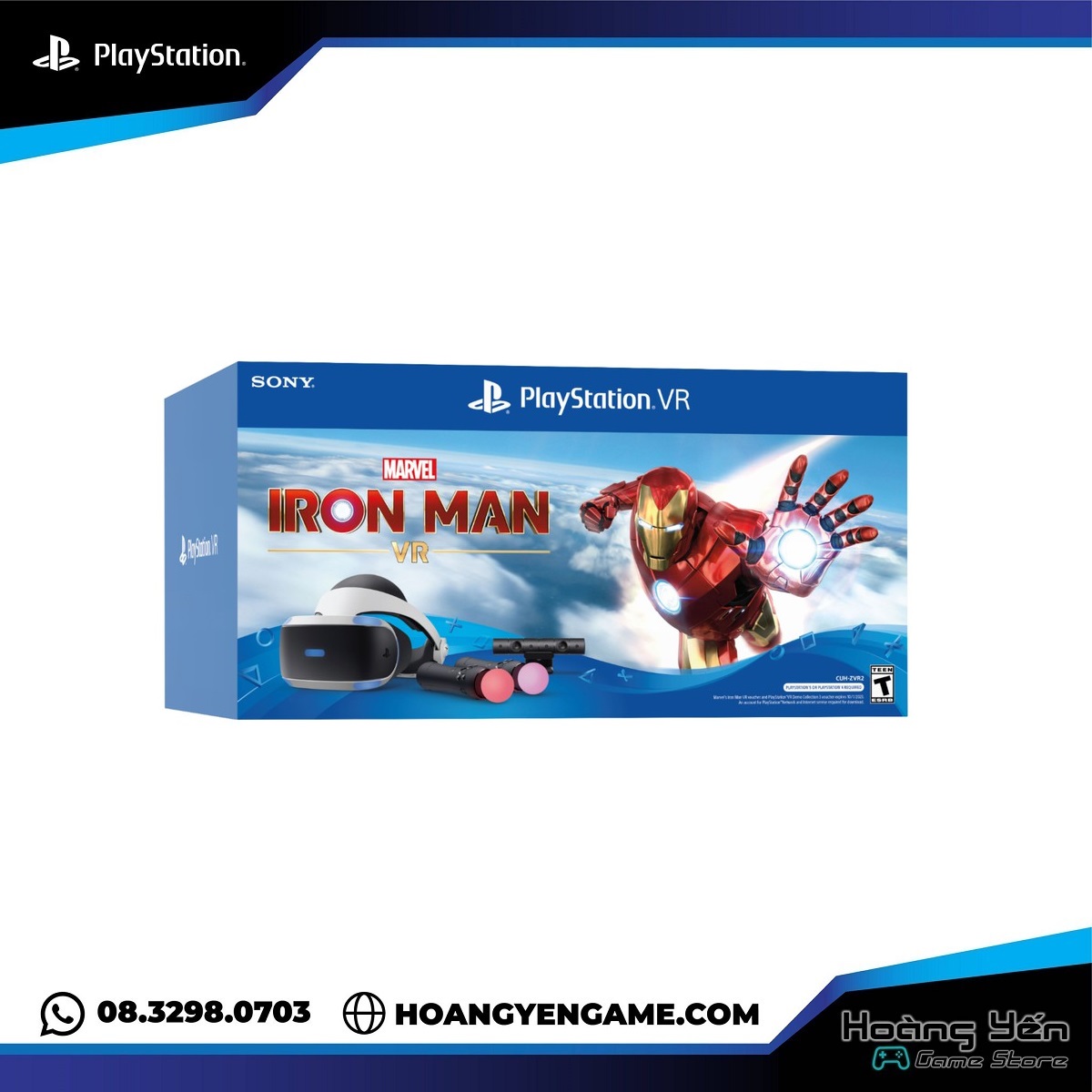 [Trả góp 0%]Bộ Kính VR Iron Man Bundle PS4