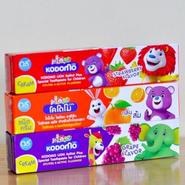 Kem Đánh Răng Cho Bé, Kem Đánh Răng KODOMO 40g Thái Lan