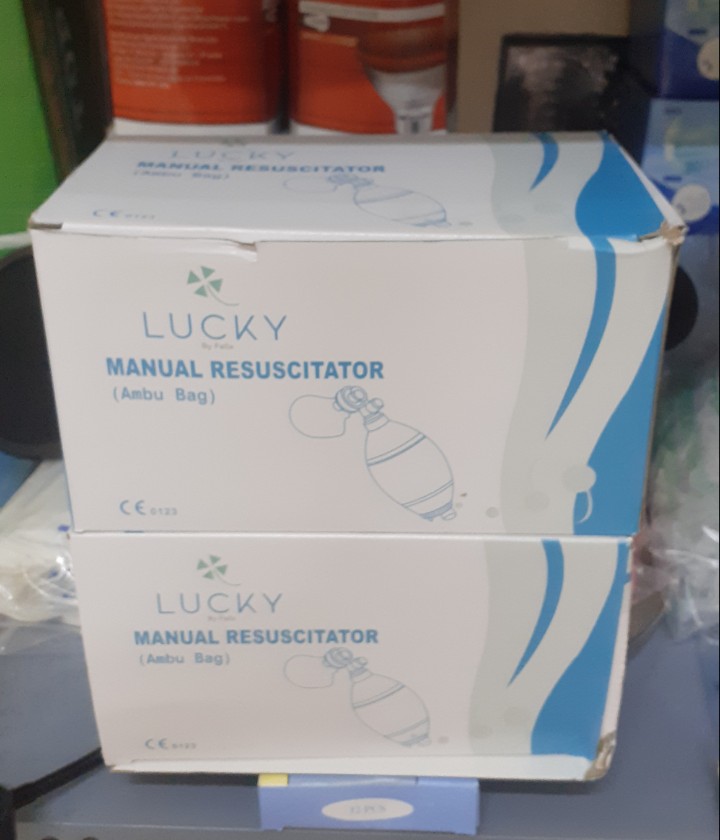 bóng bóp ambu người lớn giúp trợ thở lucky