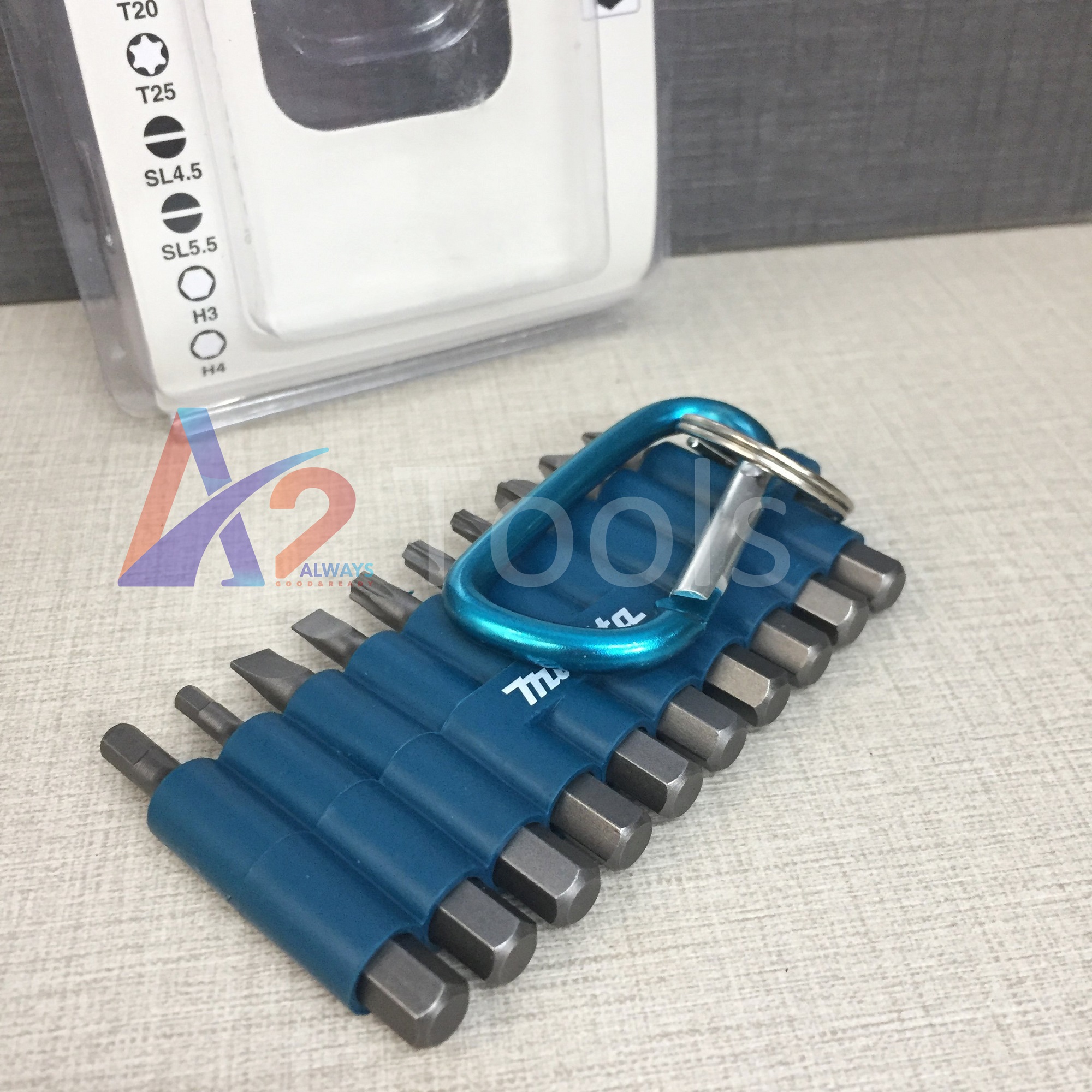 Bộ 10 mũi vít có móc treo Makita D-67620