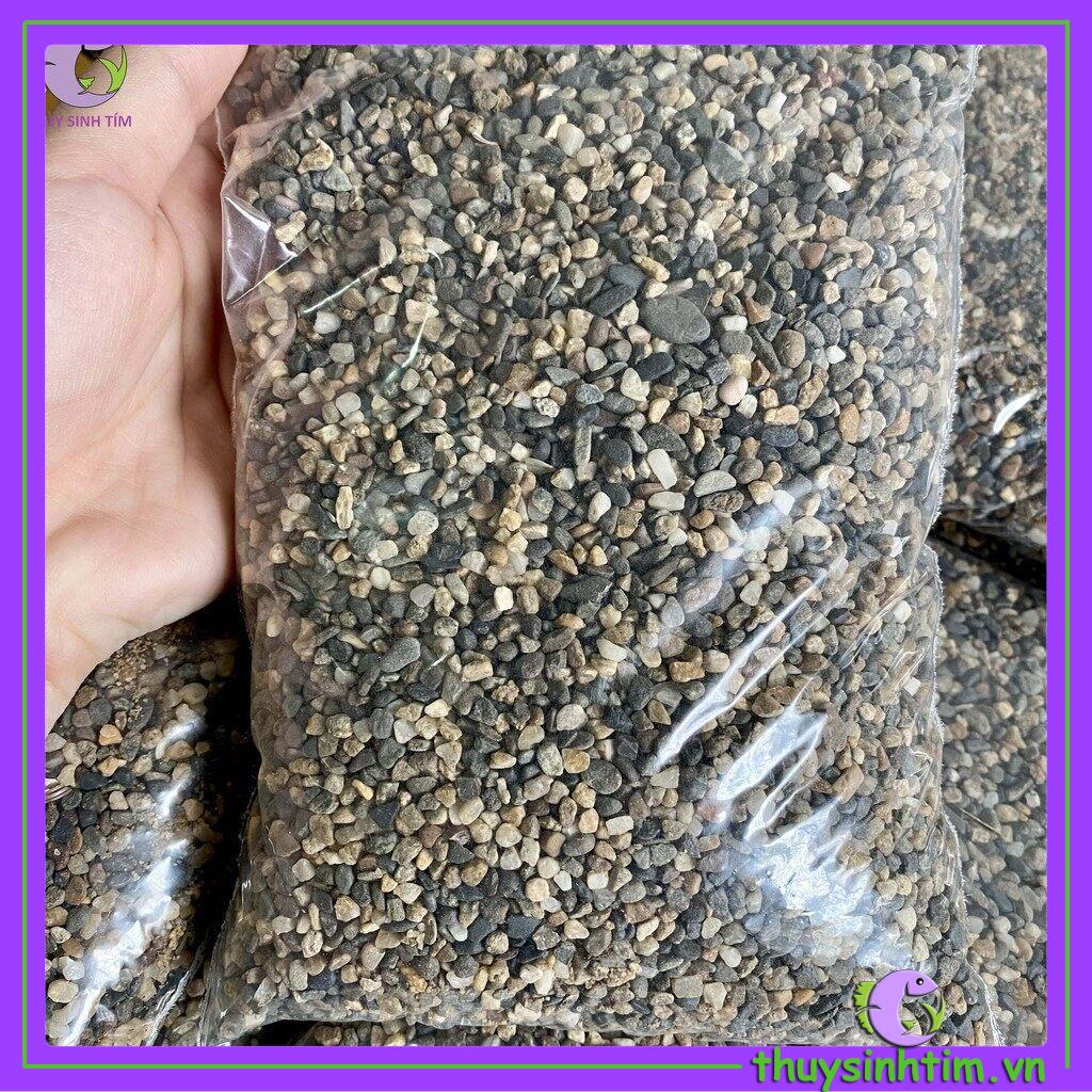 Sỏi sạn suối 1kg - trải nền trang trí bể cá, bể thủy sinh
