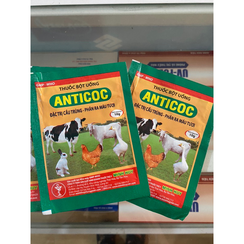 Cầu trùng máu tươi cho gà anticoc gói 10g
