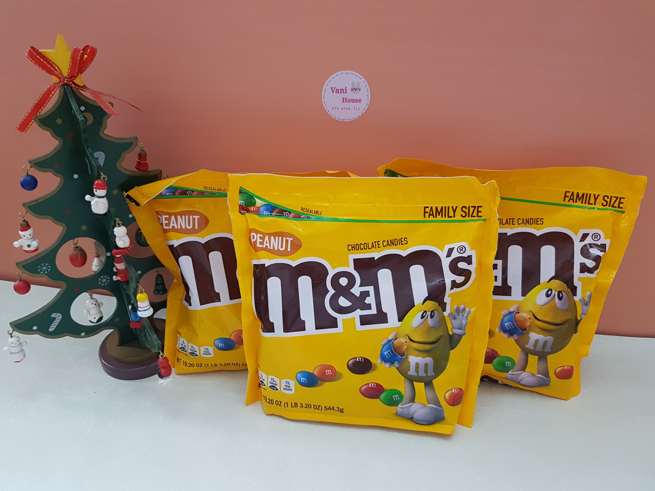 Kẹo Socola M&M nhân đậu phộng 544.3g - Hàng Mỹ