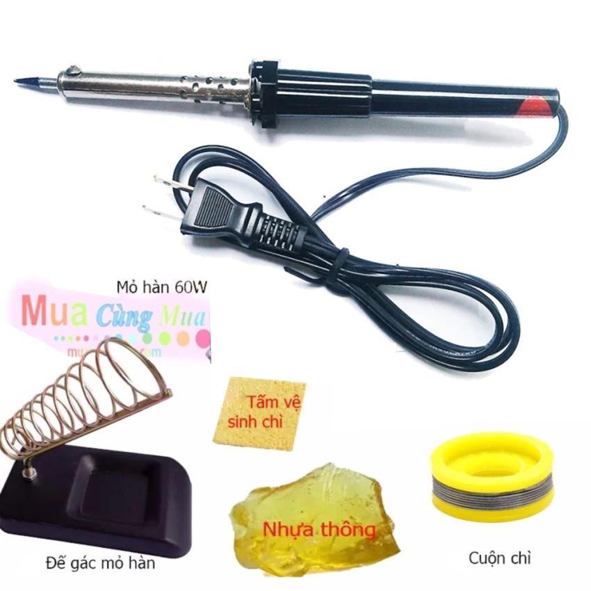 Bộ mỏ hàn chì 60w + 6 món dụng cụ kỹ thuật