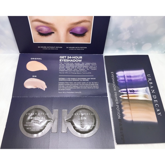 Sample Mẫu Thử Urban Decay Eyeshadow Primer Potion Duo Sample