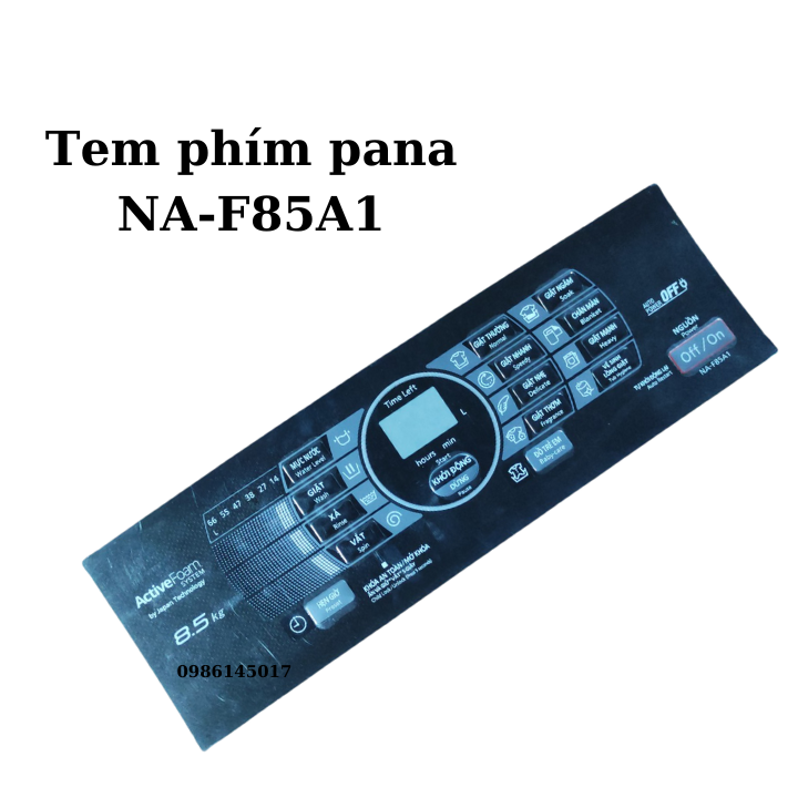 Tem phím máy giặt panasonic
