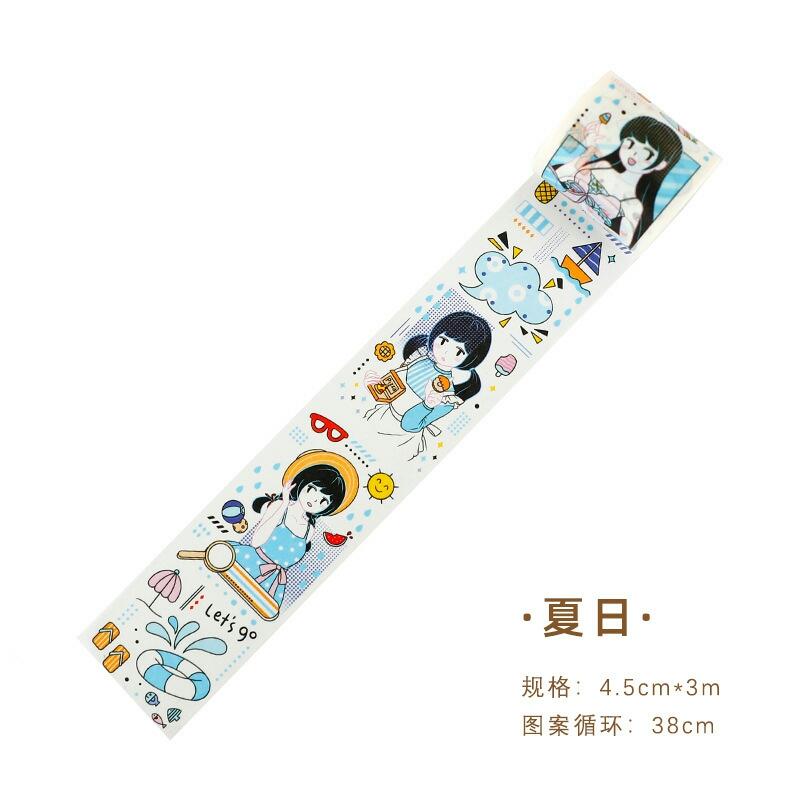 [HCM]Washi tape cô gái đáng yêu (Hàng có sẵn)