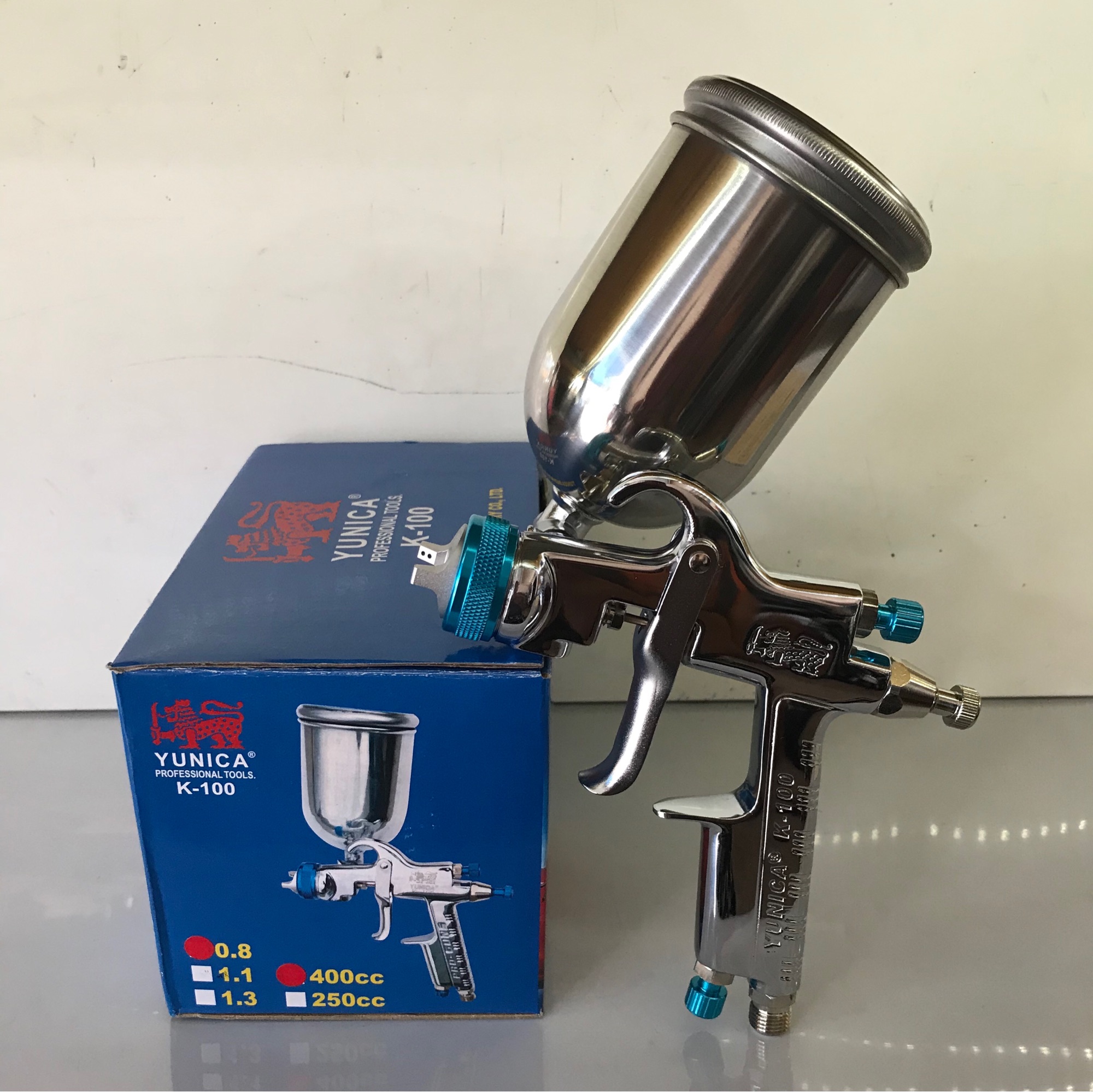 [HCM]PHUN SƠN K100 YUNICA ĐẦU PHUN 0.8mm CAO CẤP