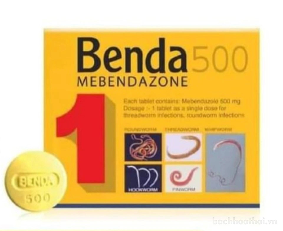 🌸🌱☘️ BENDA 500MG MEBENDAZOLE SỔ GIUN THÁI LAN 🌸🌱☘️