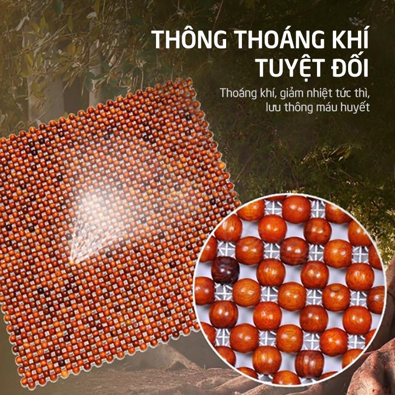 [HCM]Miếng đệm lót ghế hạt gỗ 45cm x 45cm