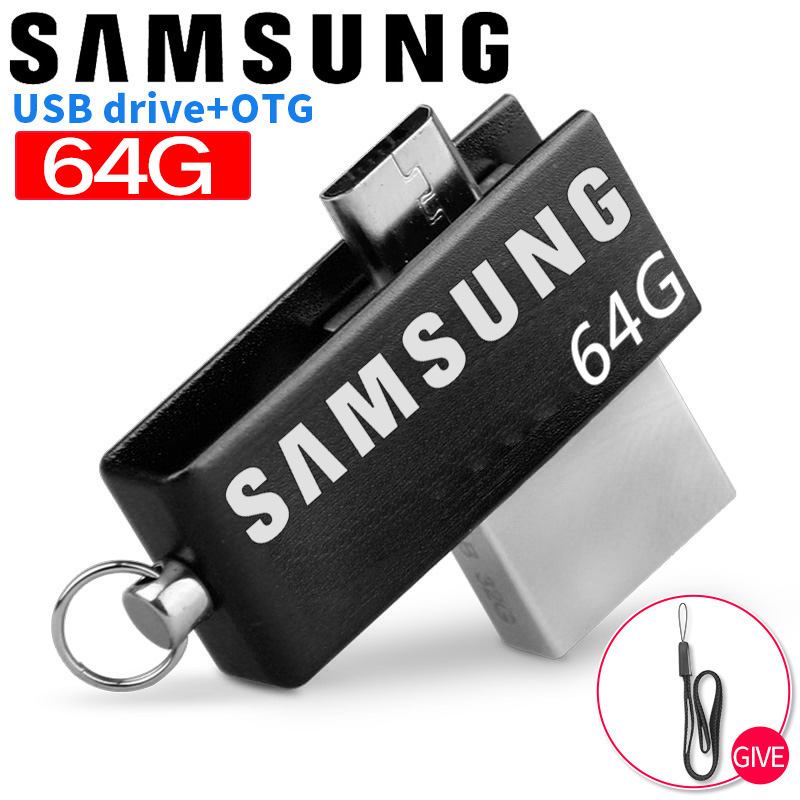 SAMSUNG 64GB OTG USB Flash Drive Smartphone External Usb Stick Pen Drive Memory Stick U Disk for Android PC