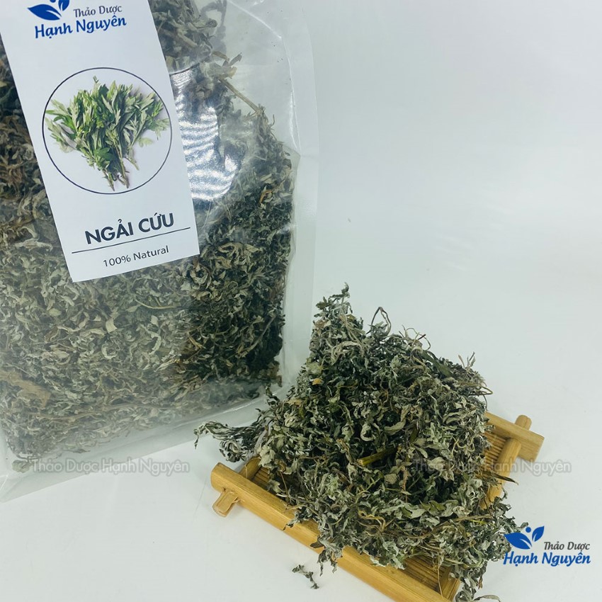 Ngải cứu khô 1kg, lá ngải cứu, không lẫn cành, xông giải cảm, giảm đau xương khớp, điều hoà khí huyết