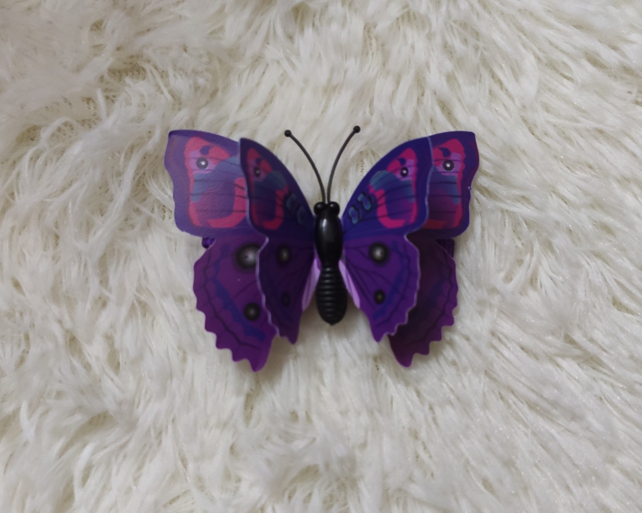 Kẹp handmade bướm nổi 2 lớp 3D