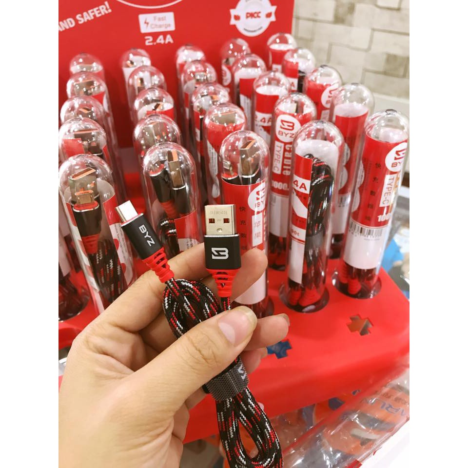 Cáp sạc byz ống nghiệm đầu