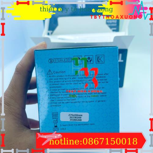 Kim Canula ĐỦ SIZE 18G,21G,23G,25G,27G(GIÁ LẺ 1 CÁI)