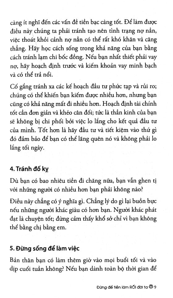 Fahasa - Đừng Để Tiền Làm Rối Đời Ta