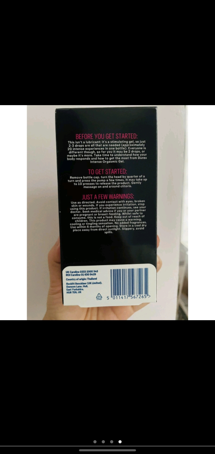 Durex Intense Orgasmic nhập khẫu Anh Quốc
