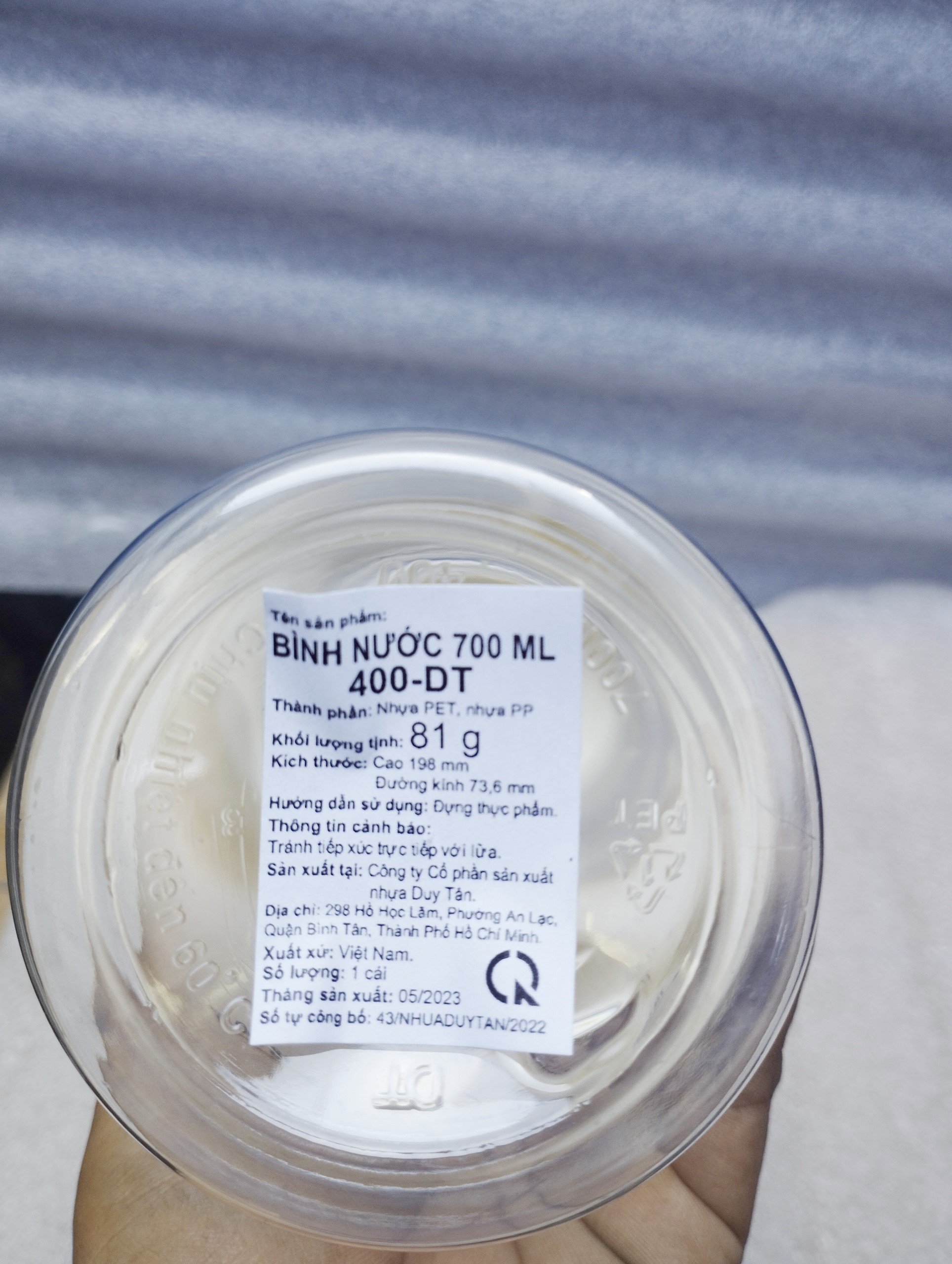 ̣(HCM - xả kho) Bình nước matsu 700ml có vạch chia ( k.mãi Nescafe)