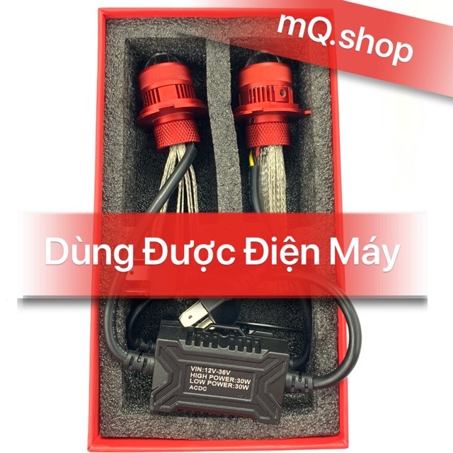Đèn Pha Led Bi Cầu Mini RUBY 2 Mầu Cost Vàng Pha Trắng Chuyên Ô Tô Xe Máy Chính Hãng MQ Lắp Được Điện Máy