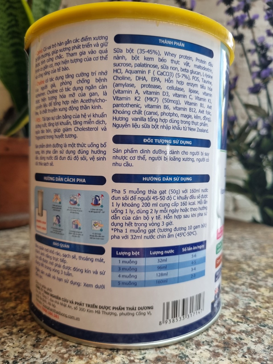 sữa Physomer DHA [900gr/lon] (hàng chính hãng). HSD 2027