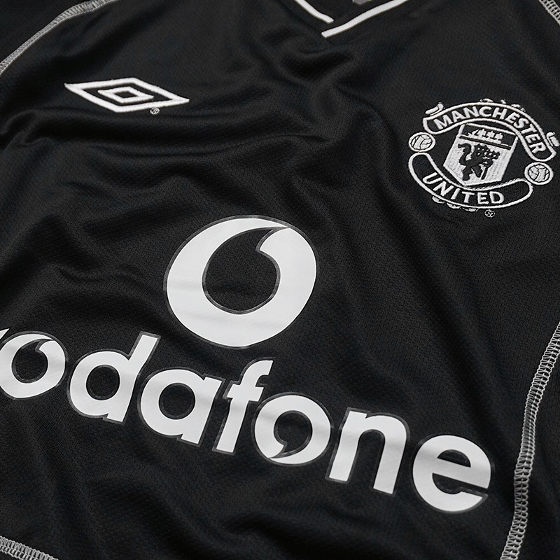 [HCM]Áo Đấu M.U Umbro Vodafone Tay Dài Đen