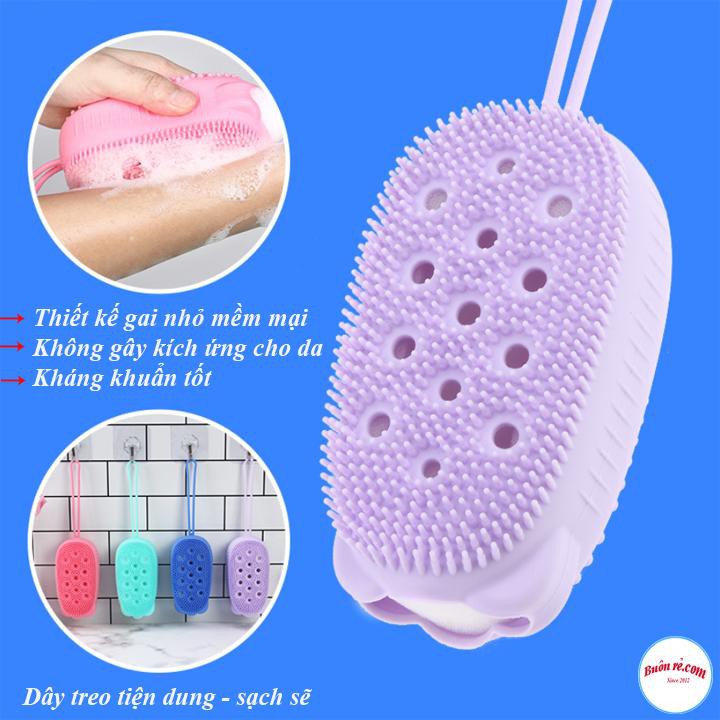 ( Cọ tắm )Bàn chải tắm hình gấu 2 mặt Silicone